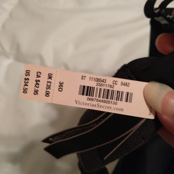 Victoria Secret Demi Bra 36D Black - Picture 6 of 8